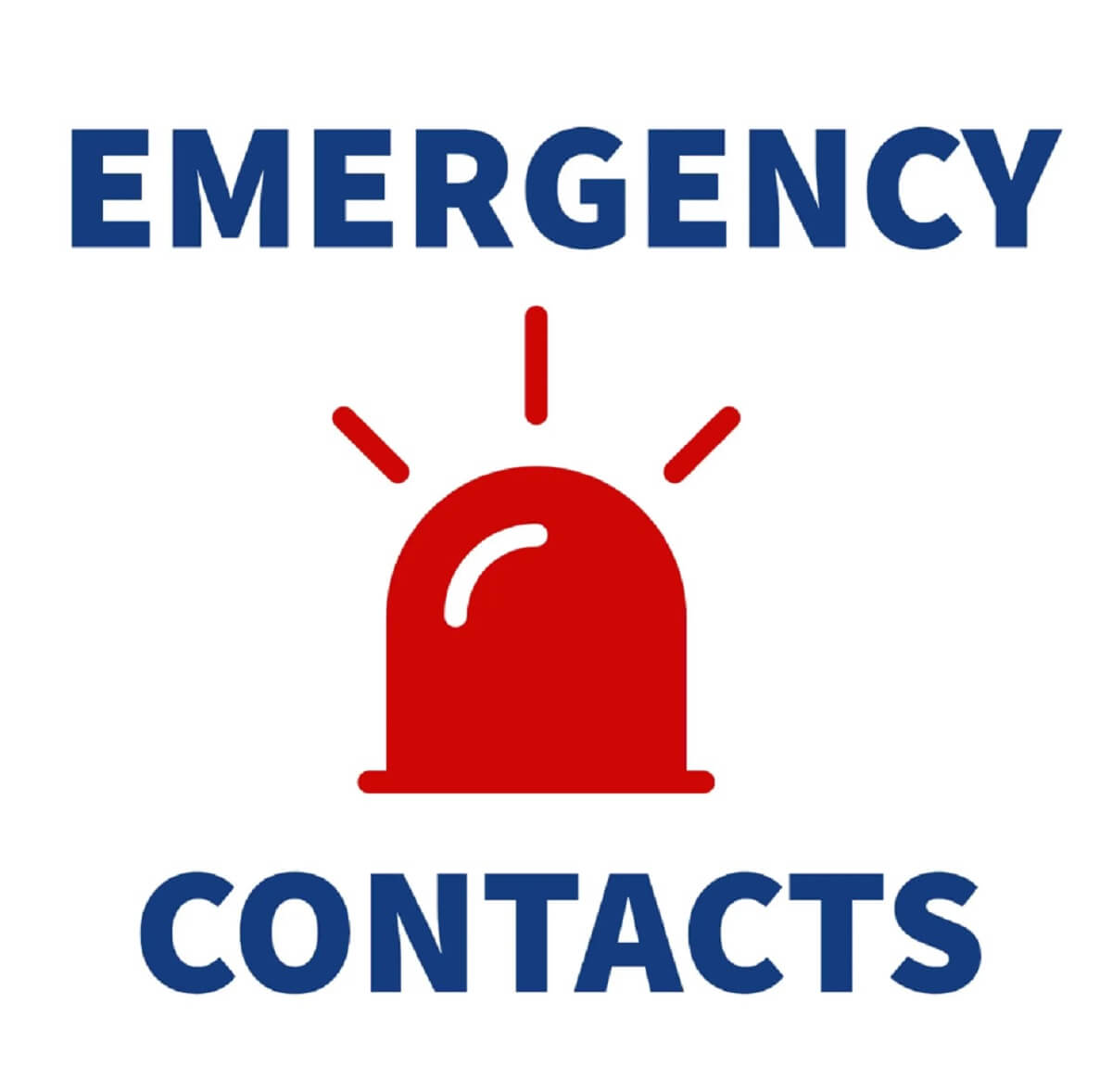emergency contacts