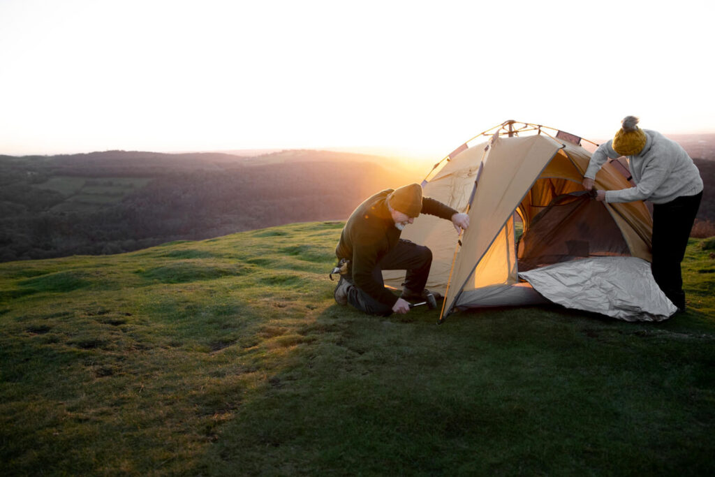 camping in mongolia tent