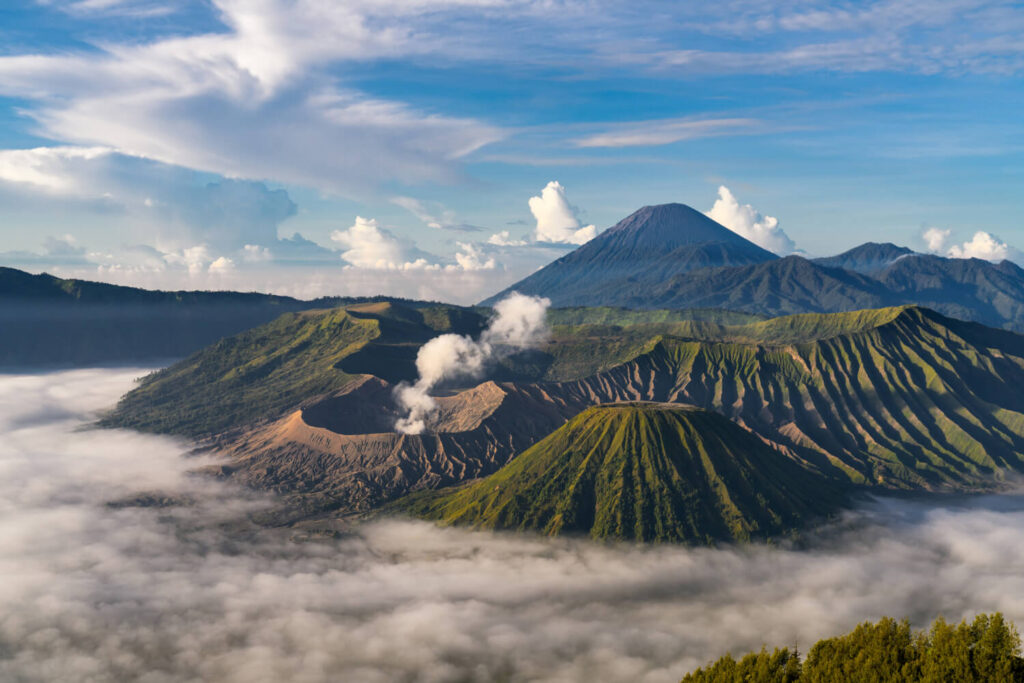 mountainous landscape with fog 1 1