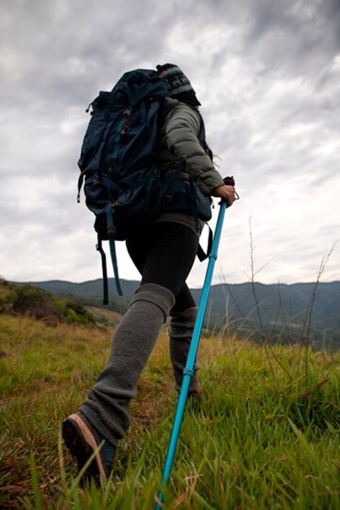 full shot adventurous woman bivouacking 23 2150562964
