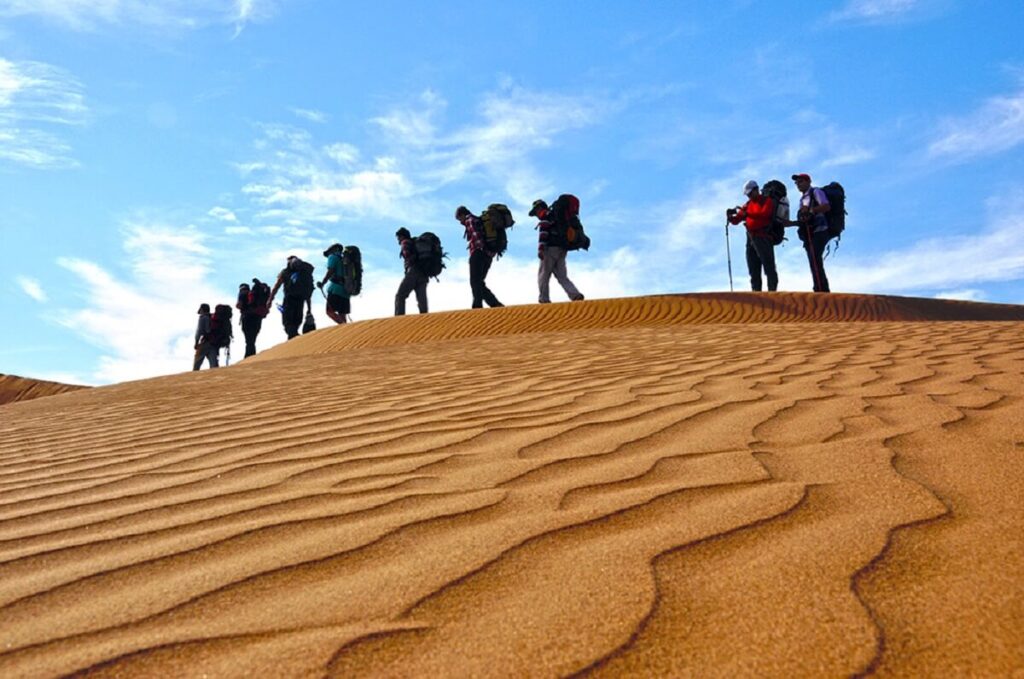 desert trekking