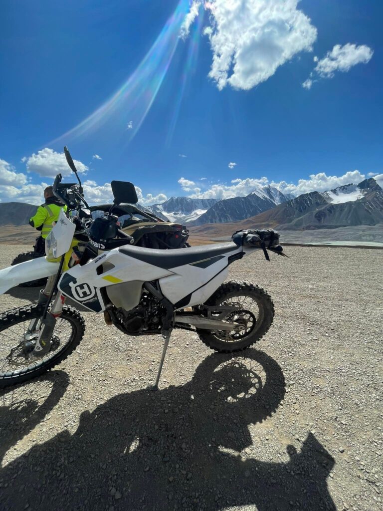 Motorbike in Altai