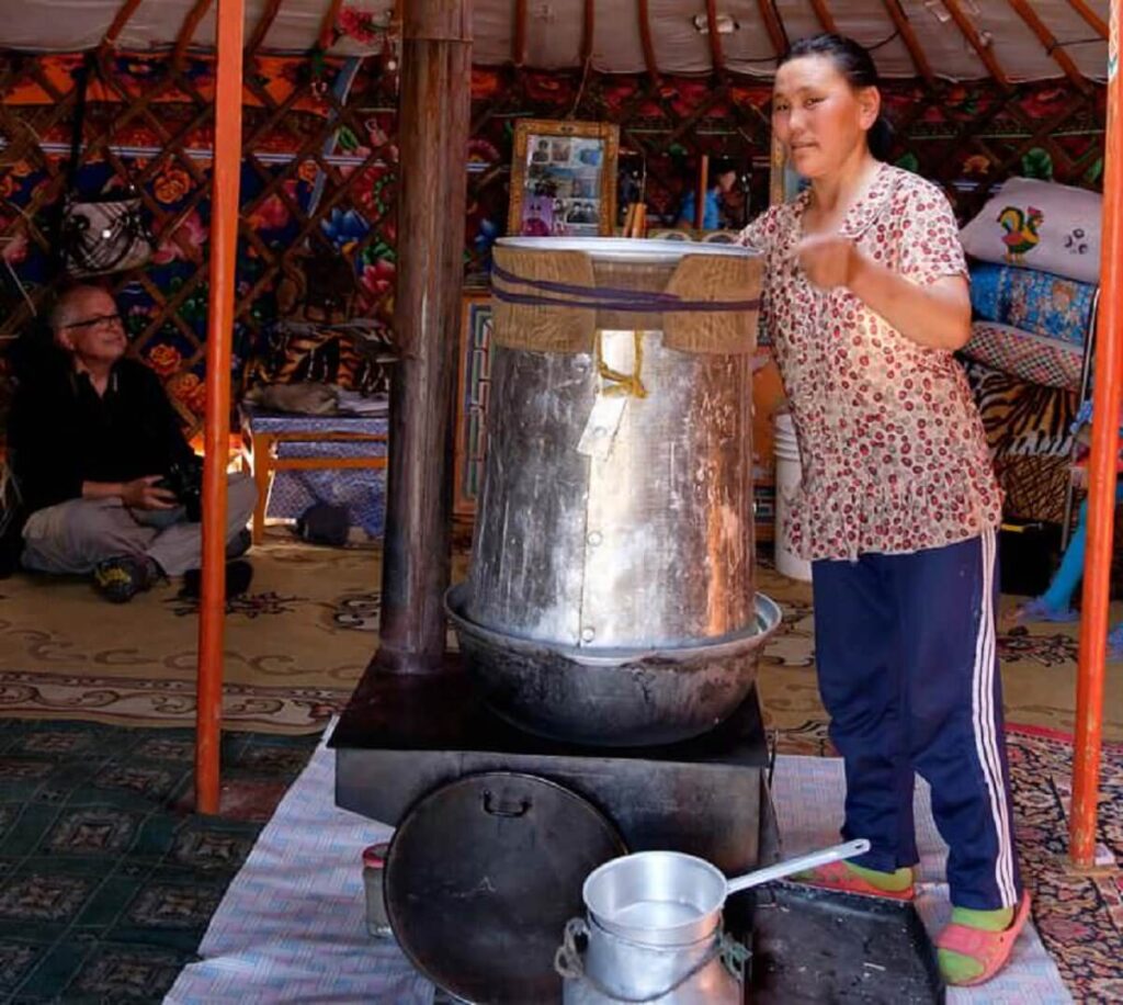 Preparation of Airag fermented Mares Milk 2 © Emily Marie Wilson Shutterstock.com 740x662 1