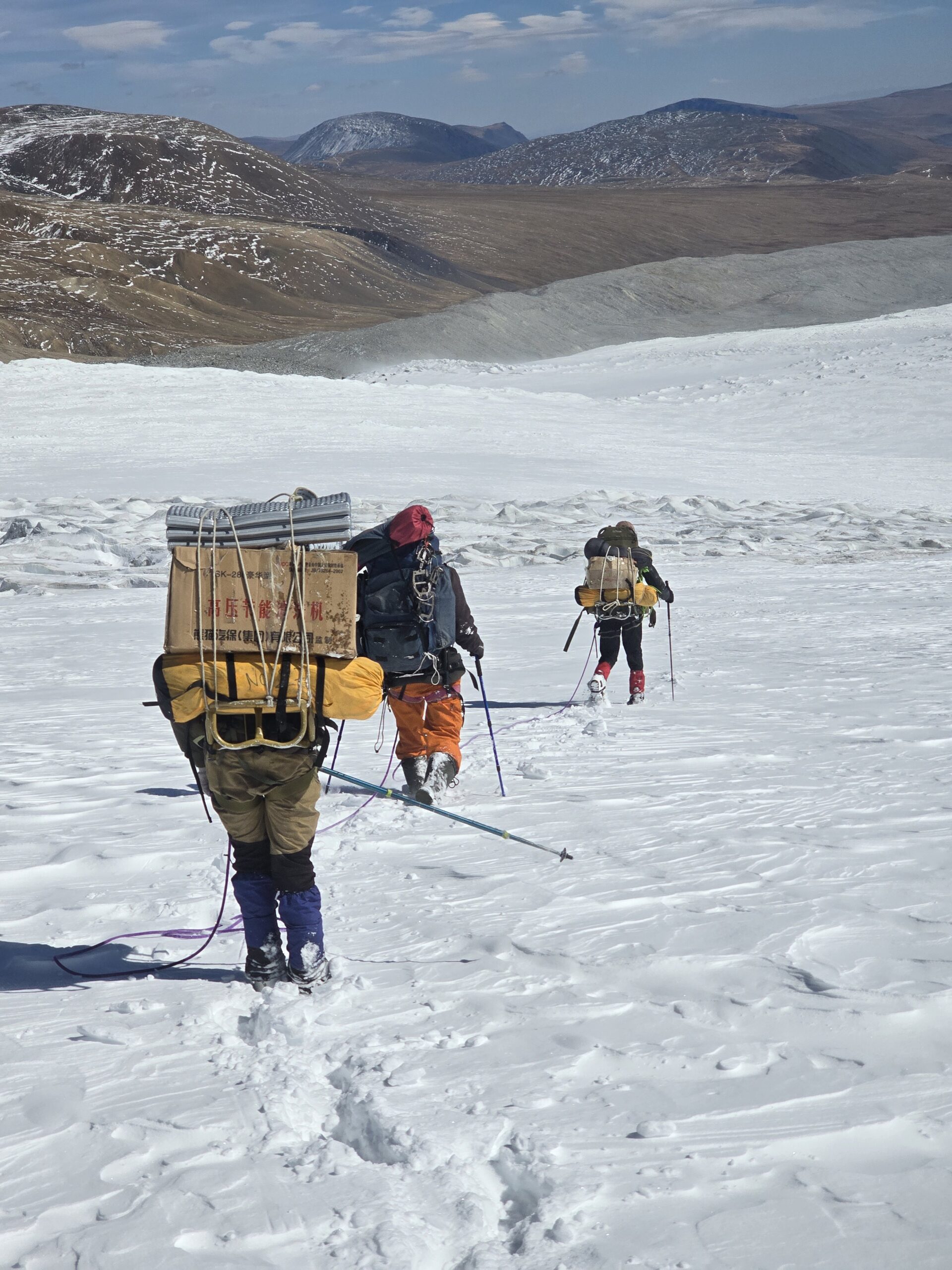 Trekking to High camp scaled