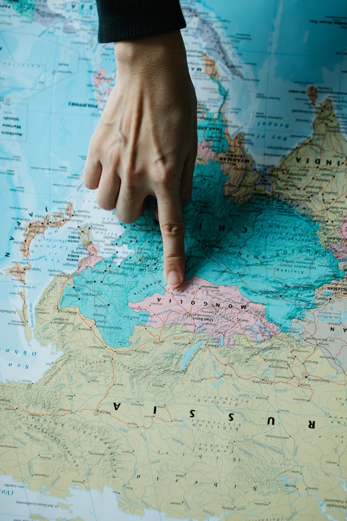 Where is Mongolia located map view